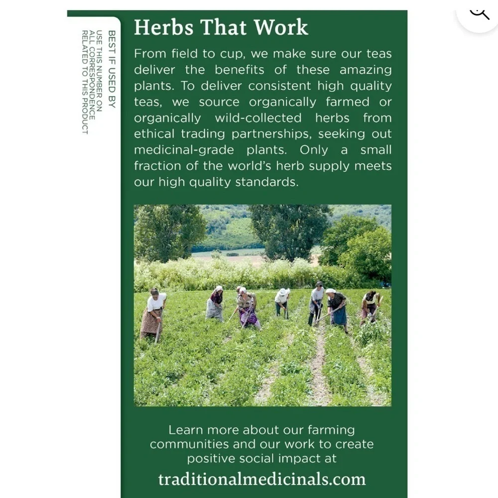 Traditional Medicinals organic chamomile with lavender teas